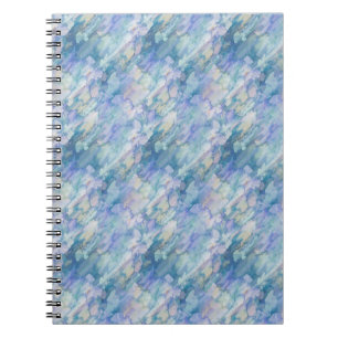 Retro Blue Lila Raindrop Muster Notizblock