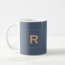 Retro Blue Solid Color Schlicht Personal Coffee Ta Kaffeetasse