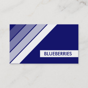 Retro BLUEBERRIES Visitenkarte