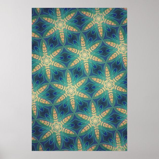 Retro-Blume #1 Poster (Vorne)