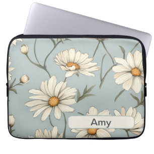 Retro-Blume 4 Notebook-Hülle Laptopschutzhülle