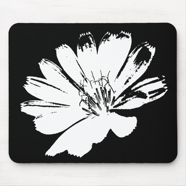 Retro Blume Art Mousepad (Vorne)
