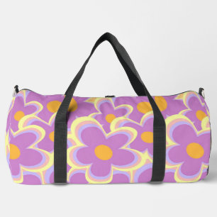 Retro-Blume Duffle Bag