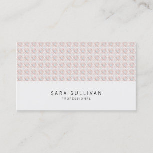 Retro Blume Grid Beruflich BusinessCard Visitenkarte