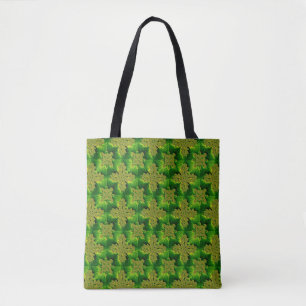 Retro-Blume in 3D, Artdeco Tasche
