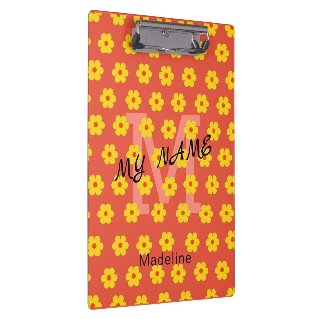 Retro-Blume Klemmbrett (Rechts)
