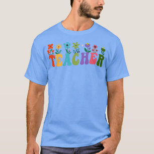 Retro Blume Lehrerin Frauen T-Shirt