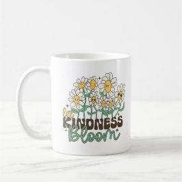 Retro-Blume Ließ Kindness Bloom Kaffeetasse
