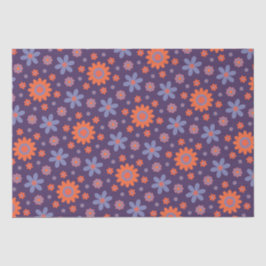 Retro Blume Niedlich Fun 70er Hippie Daisy Muster Seidenpapier