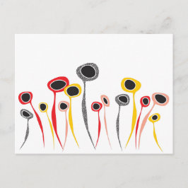 Retro-Blume Postkarte