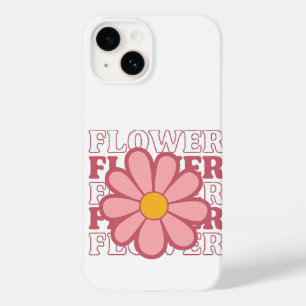 Retro Blume Power - Vintag rosa Daisy Case-Mate iPhone 14 Hülle