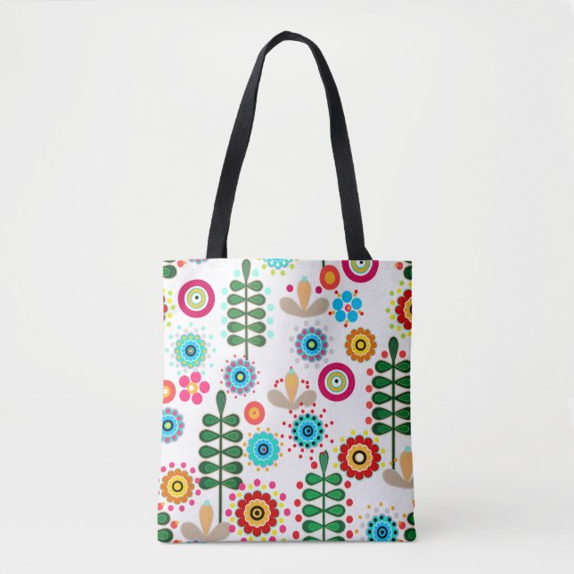 Retro, Blume Tasche (Vorderseite)