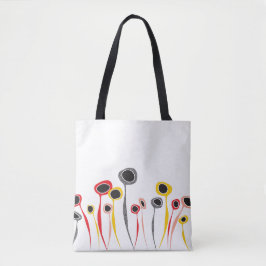 Retro-Blume Totbeutel Tasche