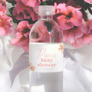 Retro Blumen Boho Mädchen Babyparty