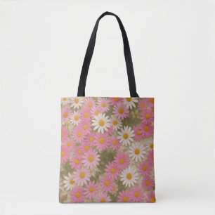Retro-Blumen-Daisy-Muster Ästhetisches Design Tasche
