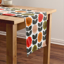 Retro-Blumen im Mid-Century-Modern-Stil