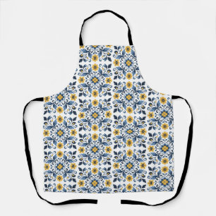 Retro-Blumen-Küchenschürze für Frauen Schürze