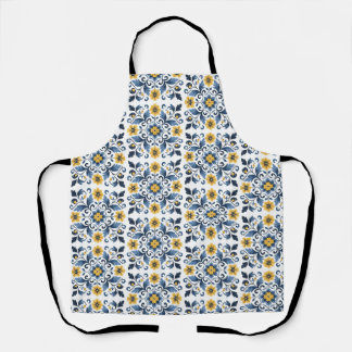 Retro-Blumen-Küchenschürze für Frauen Schürze