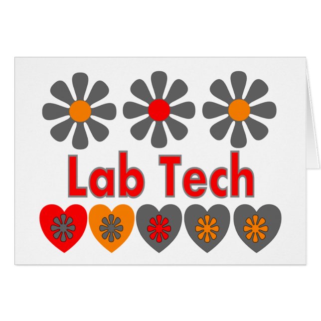 RETRO Blumen LabradorTech (Vorderseite (Horizontal))