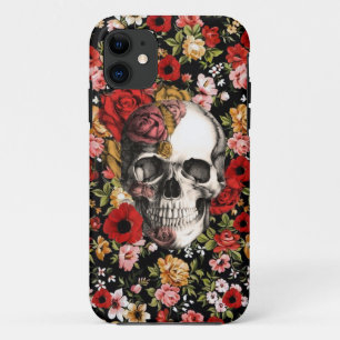 Retro Blumen mit Schädelmuster title_seo2