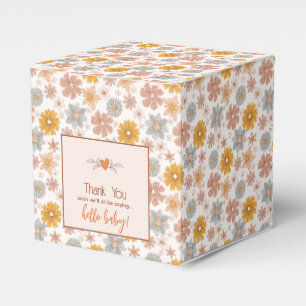 Retro-Blumen Süßes Dankeschön-Geschenk zur Babypar Geschenkschachtel