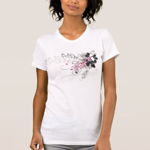Retro Blumen T - Shirt