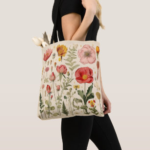 Retro-Blumen Tasche