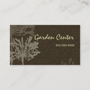 Retro-Blumen Visitenkarte