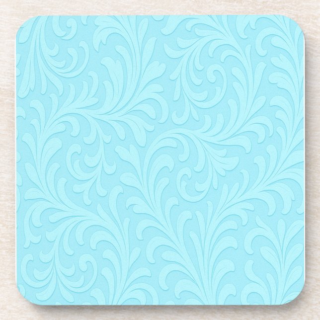 Retro-Blumendesign Getränkeuntersetzer (Vorderseite)
