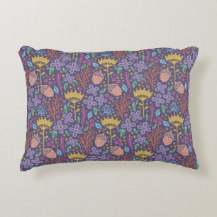 Retro Blumendesign mit Blume und Früchten. Dekokissen