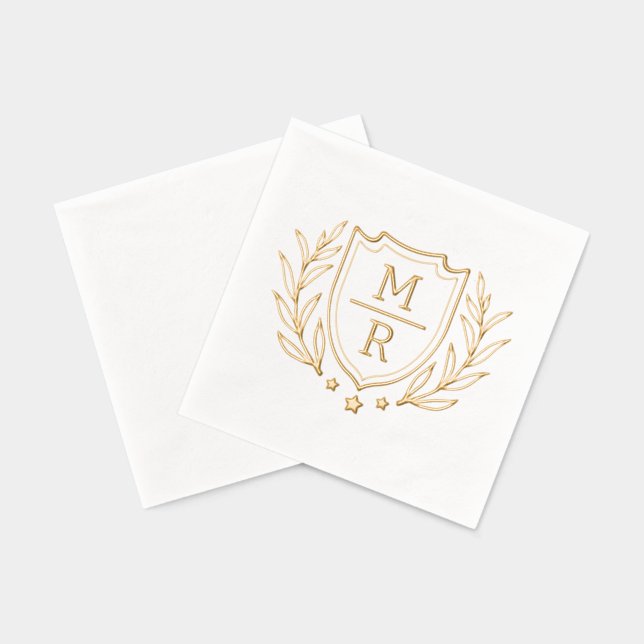 Retro Blumengestanzter Napkins. Servietten Mit Folie (Rückseite)