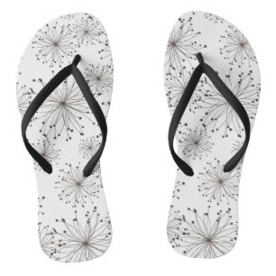 Retro Blumenhintergrund Flip Flops