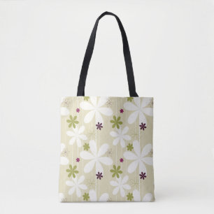 Retro Blumenhintergrund Tasche