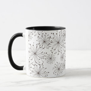 Retro Blumenhintergrund Tasse