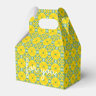 Retro Blumenmimosen-Entwurf Geschenkschachtel