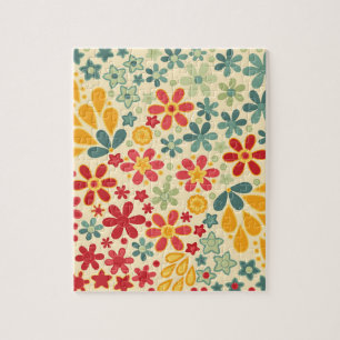 Retro. Blumenmotive