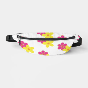 Retro-Blumenmuster Bauchtasche