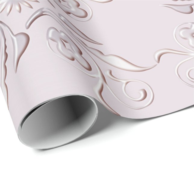 Retro Blumenmuster Geschenkpapier (Rolleneckpunkt)