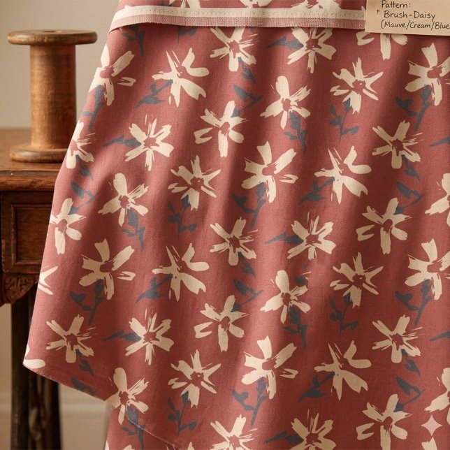 Retro Blumenmuster im boho Stil. Abstrakt Daisy Stoff (Vintage floral seamless pattern in boho style. Simple floral blender fabric.)