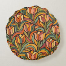Retro-Blumenmuster im Jugendstil-Dekor