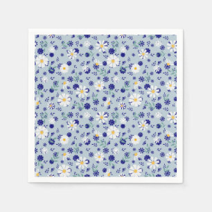 Retro-Blumenmuster mit Gänseblüten. Serviette