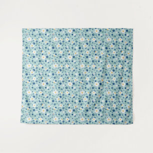Retro-Blumenmuster mit Gänseblüten. Wandteppich