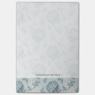 Retro Blumenmuster mit Viburnum-Blumen Post-it Klebezettel