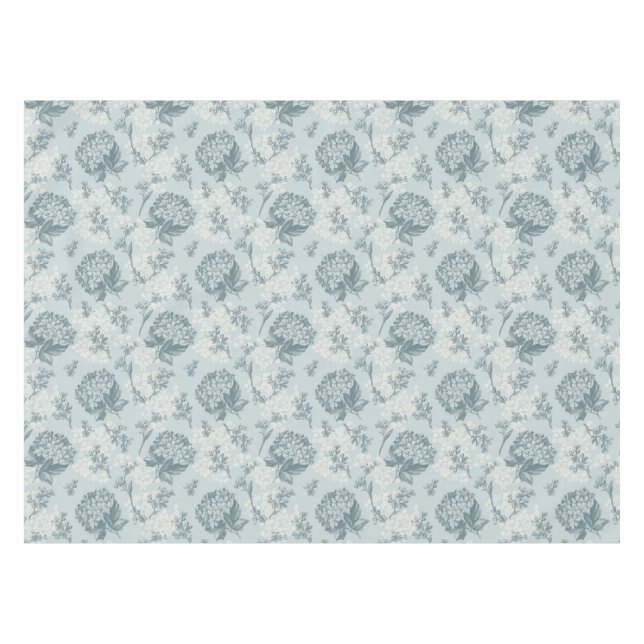 Retro Blumenmuster mit Viburnum-Blumen Tischdecke (Vorderseite (Horizontal))