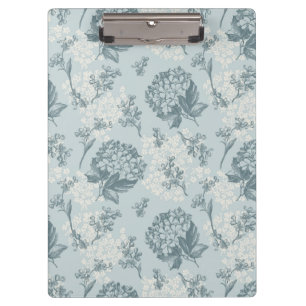 Retro-Blumenmuster mit Viburnum-Blüten Klemmbrett