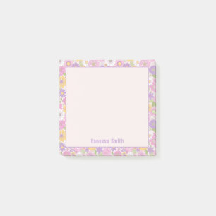 Retro-Blumenmuster Personalisierte Notizen