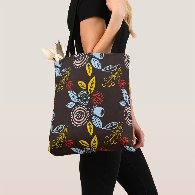 Retro-Blumenmuster Tasche (Von Creator hochgeladen)