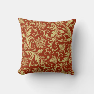 Retro-Blumenmuster: vintage Musterhintergrund. Kissen