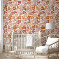 Retro Blumenmuster Wüste und antike Rose