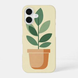 Retro-Blumentopf iPhone 16 Hülle